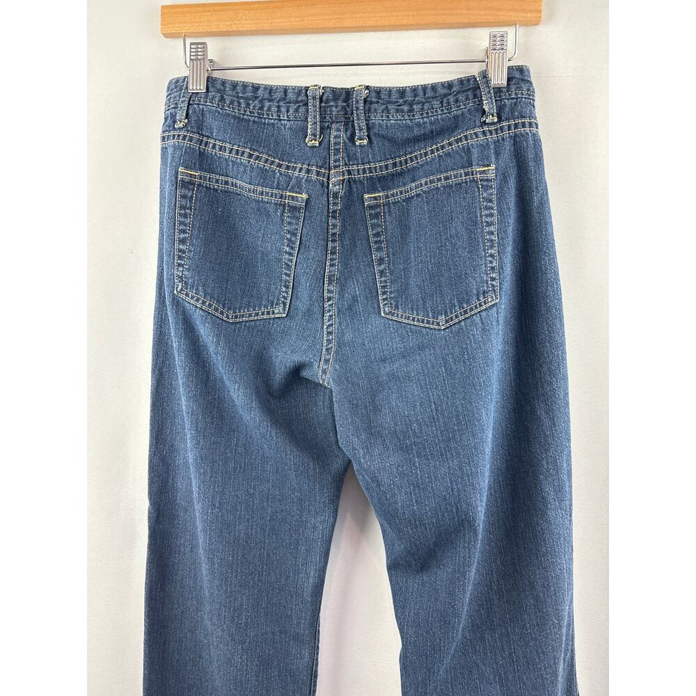 Women’s J.Crew Size 4 Medium Wash Blue Flare Jeans - Picture 4 of 5